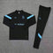 OLYMPIQUE DE MARSEILLE BLACK AND BLUE TRACKSUIT