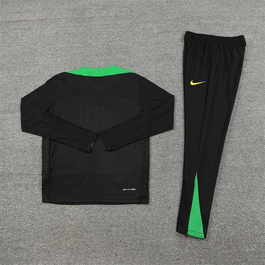 BRAZIL BLACK AND GREEN TRACKSUIT