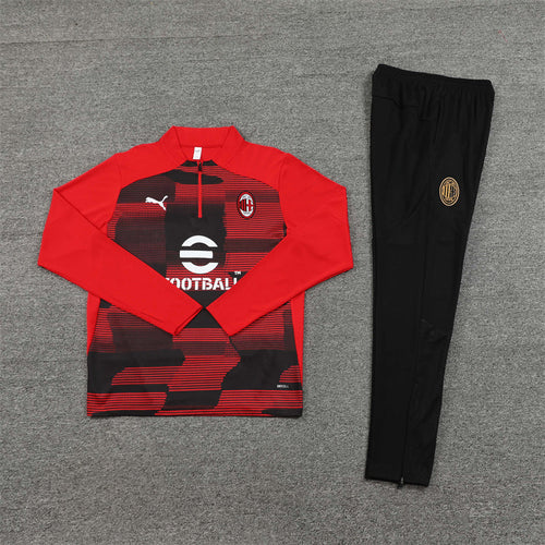 AC MILAN BLACK AND RED TRACKSUIT II